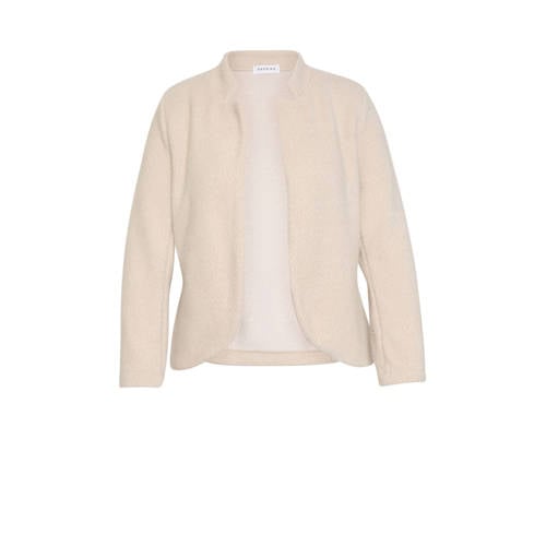 Paprika gebreid vest beige afbeelding