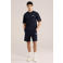 WE Fashion sweatshort donkerblauw