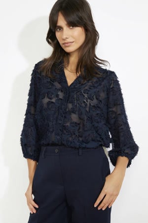 blouse marineblauw