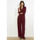 LOLALIZA jumpsuit donkerrood