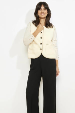 teddy gilet ecru