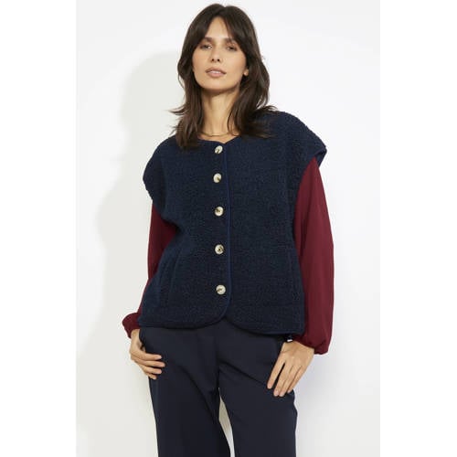 LOLALIZA teddy gilet marineblauw afbeelding