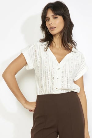 blouse ecru ajour