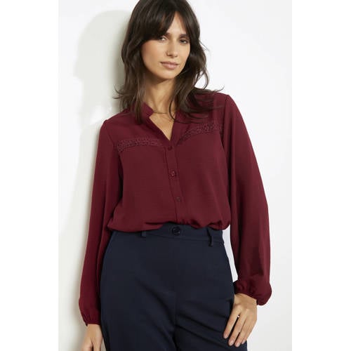 LOLALIZA blouse donkerrood afbeelding