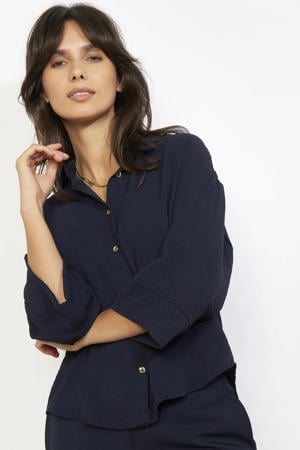blouse marineblauw