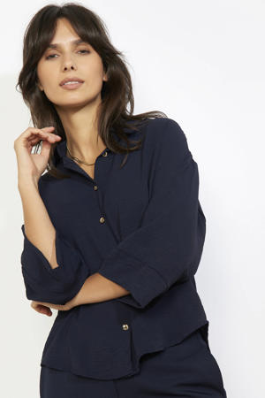 blouse marineblauw