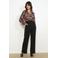 LOLALIZA straight regular waist broek zwart