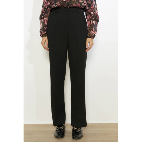 LOLALIZA straight regular waist broek zwart afbeelding
