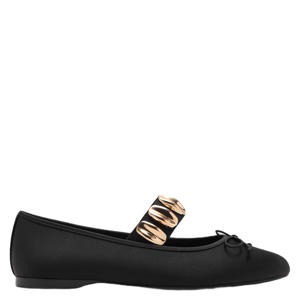 ballerina's met studs zwart