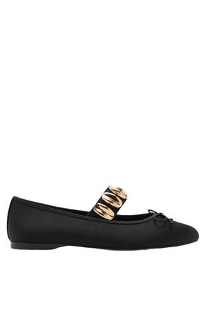 ballerina's met studs zwart