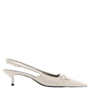 slingback pumps ecru