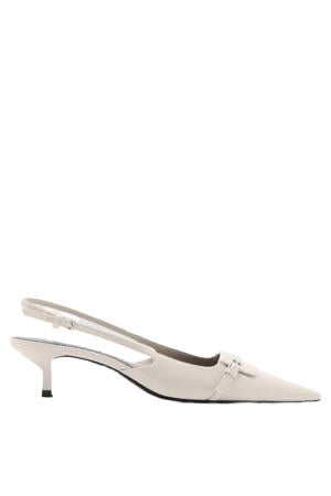 slingback pumps ecru
