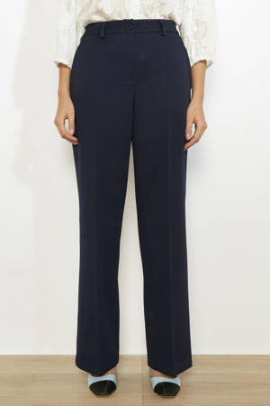 flared regular waist pantalon donkerblauw