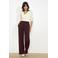 LOLALIZA flared regular waist pantalon donkerrood
