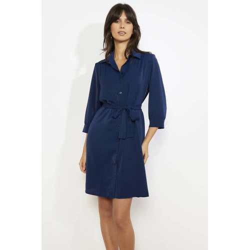 LOLALIZA blousejurk donkerblauw afbeelding