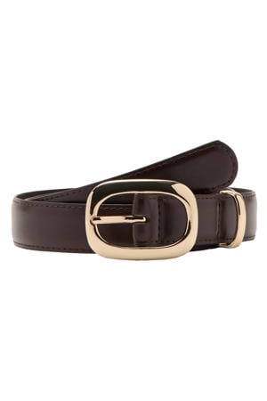 leren riem donkerbruin