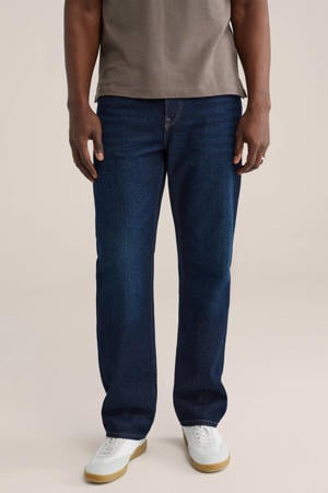straight leg jeans donkerblauw