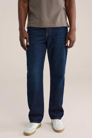 straight leg jeans donkerblauw