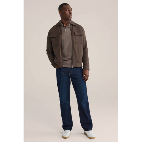 WE Fashion straight leg jeans donkerblauw afbeelding