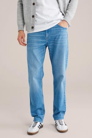 slim fit jeans bright blue denim