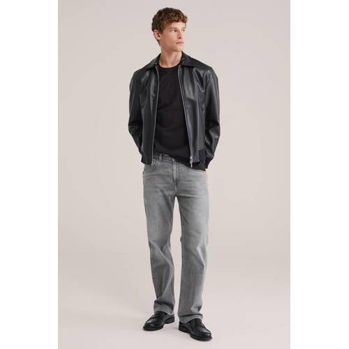 WE Fashion regular fit jeans grey denim afbeelding