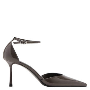 lak pumps donkergrijs