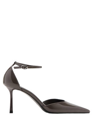 lak pumps donkergrijs