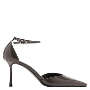 lak pumps donkergrijs