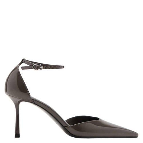 Mango lak pumps donkergrijs afbeelding