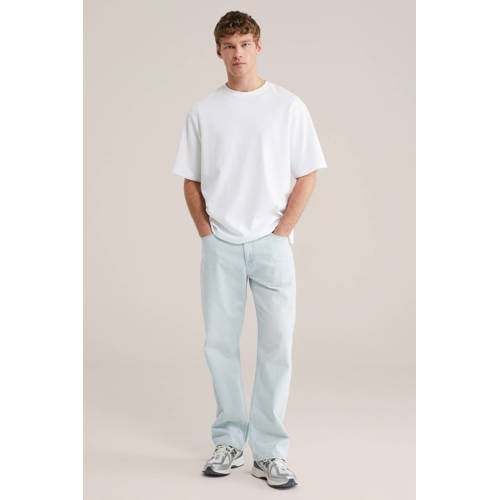 WE Fashion loose fit jeans light blue denim afbeelding