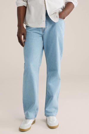 loose fit jeans light blue denim