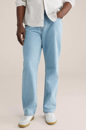 loose fit jeans light blue denim