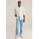 WE Fashion Blue Ridge loose fit jeans light blue denim