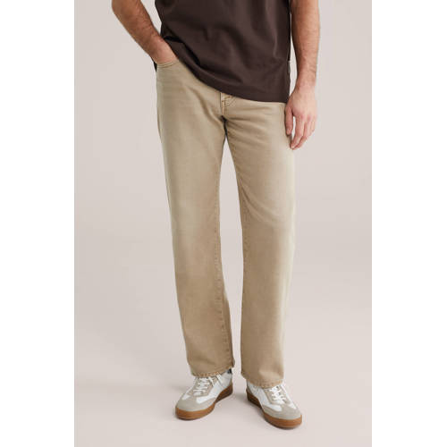WE Fashion regular fit jeans beige afbeelding