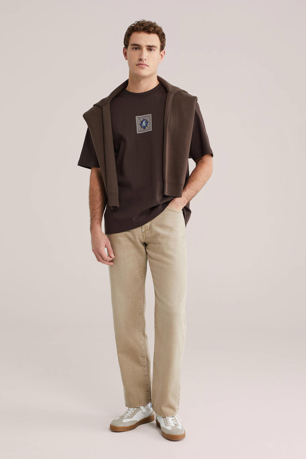 WE Fashion Blue Ridge relaxed jeans beige