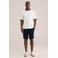 WE Fashion regular chino short donkerblauw