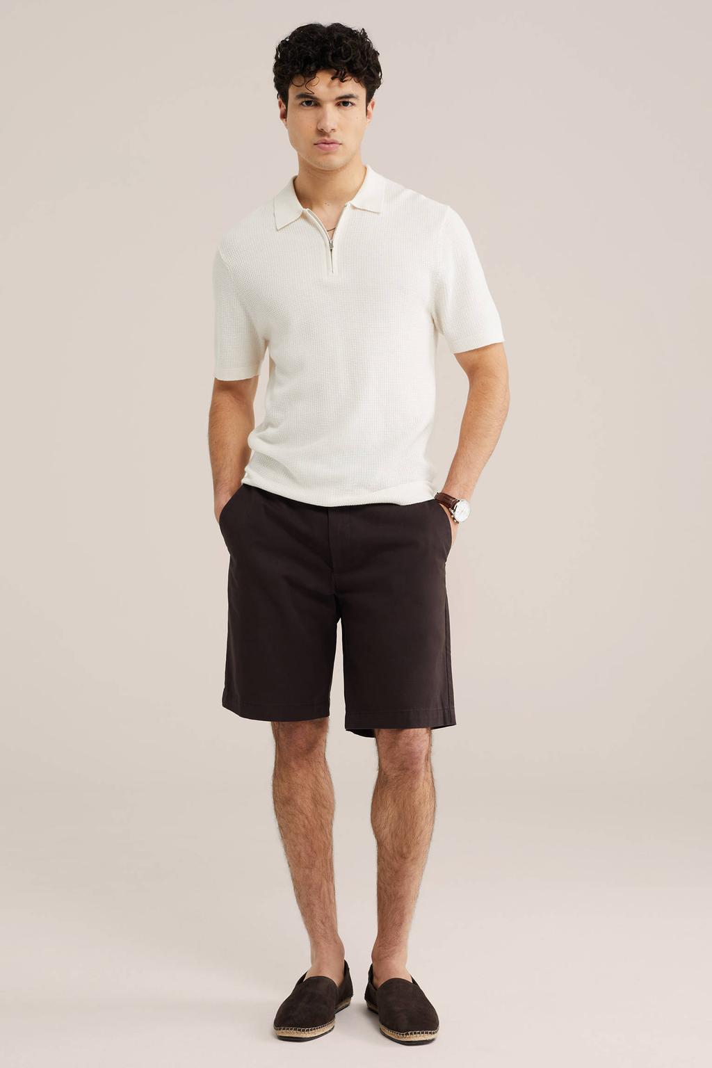 WE Fashion loose chino short bruin