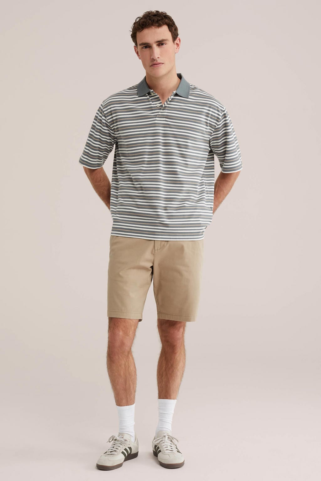 WE Fashion regular chino short beige