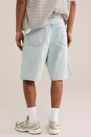 loose denim short lichtblauw
