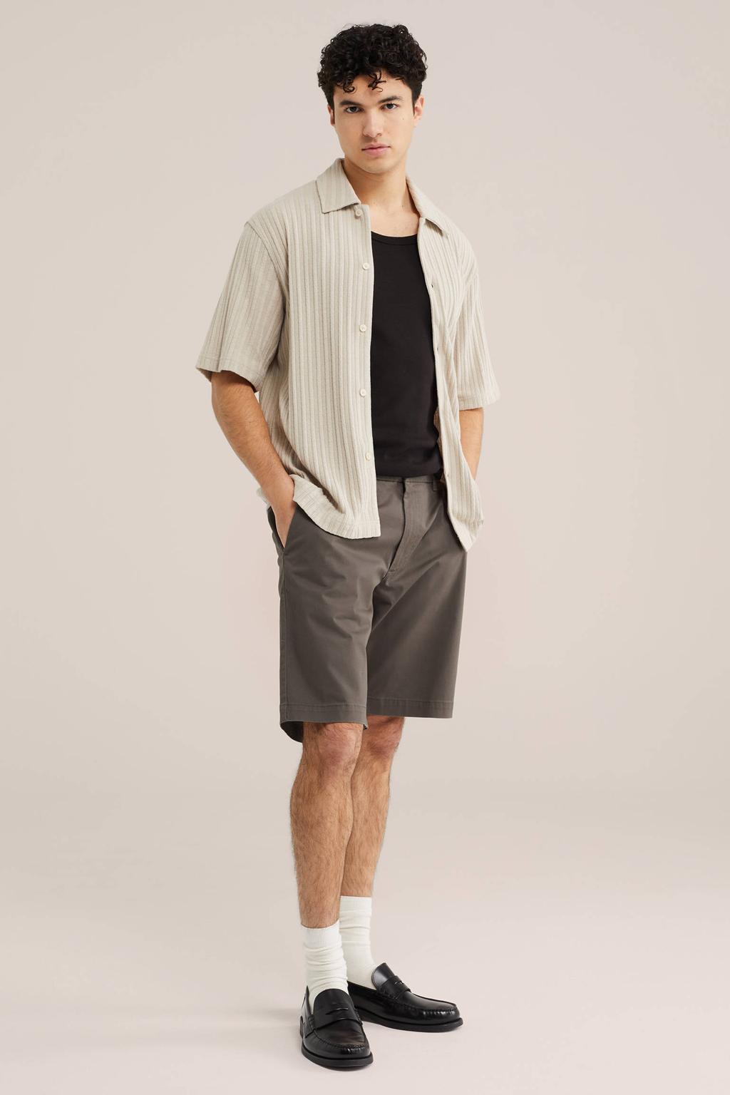 WE Fashion chino short grijs