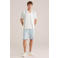 WE Fashion Blue Ridge denim regular short blauw