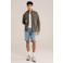 WE Fashion Blue Ridge denim regular short blauw