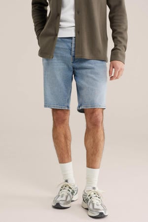 denim regular short blauw