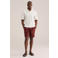 WE Fashion relaxed casual short met linnen donkerrood