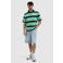 Pure Path relaxed gestreepte polo groen