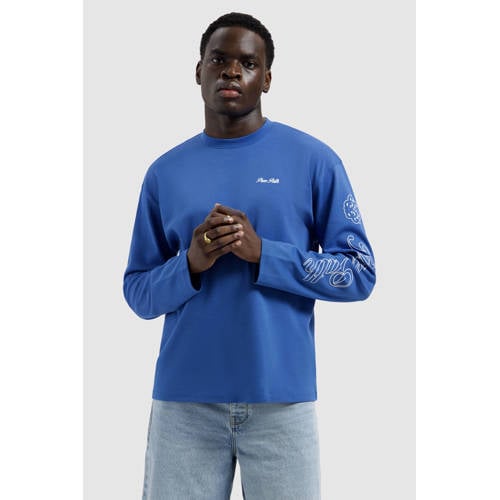 Pure Path longsleeve met backprint blauw afbeelding