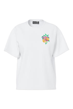 T-shirt met backprint wit