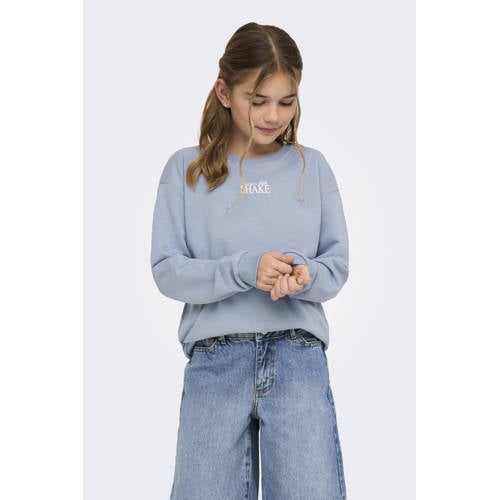 KIDS ONLY GIRL sweater met backprint lichtblauw afbeelding
