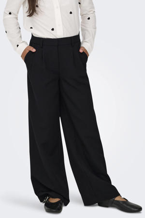wide leg pantalon zwart