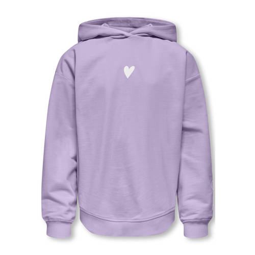 KIDS ONLY GIRL hoodie met backprint paars afbeelding